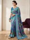 Kc 2105 Soft Chinon Printed Designer Party Wear Saree
